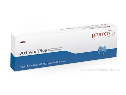 ArtiAid Plus vnútrokĺbová injekcia predplnená, 60 mg hyaluronát sodný, 4 ml