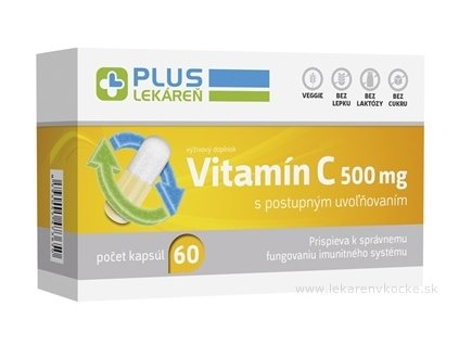 PLUS LEKÁREŇ Vitamín C 500 mg 60 ks