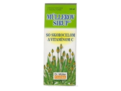 MÜLLEROV SIRUP SO SKOROCELOM A VIT. C 245 ml
