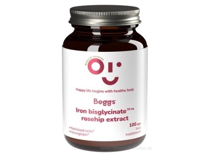 Beggs IRON bisglycinate 20 mg + ROSEHIP extract 100 ks