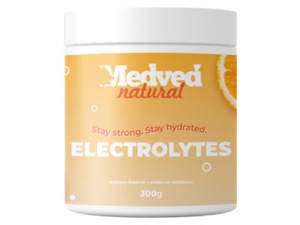 Medveď Natural ELECTROLYTES – prírodné elektrolyty bez cukru, pomarančová príchuť 300 g
