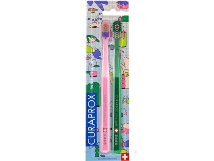 CURAPROX CS 5460 Ultrasoft Živá edícia zubná kefka, dvojbalenie (2 ks)
