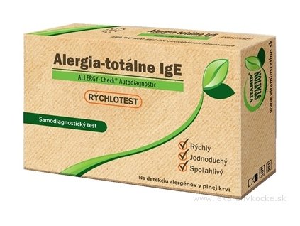 VITAMIN STATION Rýchlotest Alergia-totálne IgE 1 set