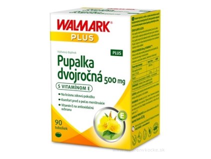 WALMARK Pupalka dvojročná 500 mg s vitamínom E 90 ks