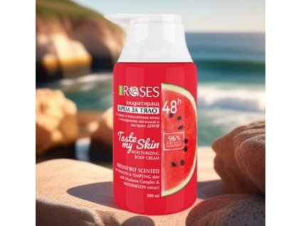TASTE MY SKIN hydratačný telový krém 48h s kyselinou hyaluronóvou a extraktom z melóna 300ml