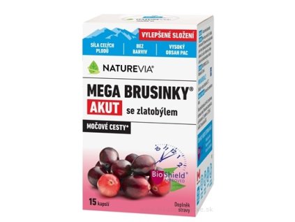 NATUREVIA MEGA BRUSNICE AKUT SO ZLATOBYĽOU 15 ks