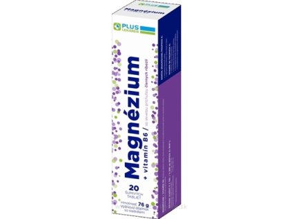 PLUS LEKÁREŇ Magnézium + vitamín B6 20 ks