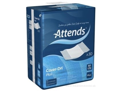 ATTENDS Cover-Dri Plus podložka inkontinenčná, savosť 1935 ml, veľkosť 80x170 cm, 30 ks