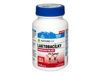 NATUREVIA LAKTOBACILKY Kids 33 pastiliek