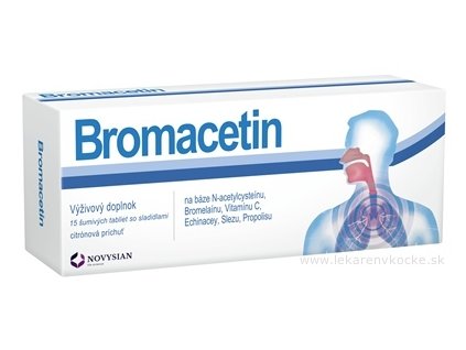 NOVYSIAN Bromacetin šumivé tablety s citrónovou príchuťou 15 ks