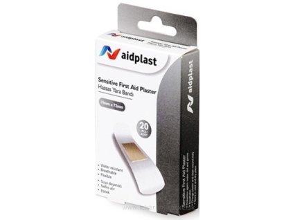 Aidplast Sensitive Náplasť pre citlivú pokožku (1,9 x 7,2 cm) 20 náplastí