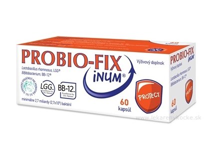 PROBIO-FIX INUM cps 60 ks – probiotiká L. rhamnosus GG & B. BB-12 (2,7 mld) pre trávenie, imunitu a črevnú rovnováhu