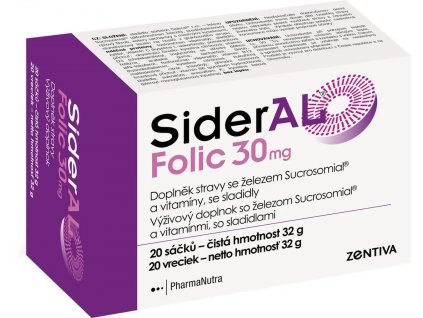 Sideral Folic 30 mg 20 sáčků
