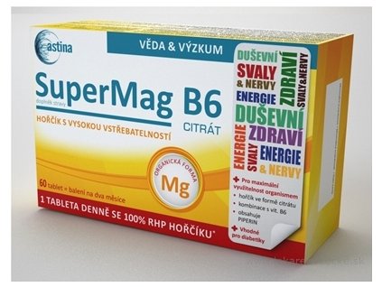 Astina SuperMag B6 CITRÁT 60 ks