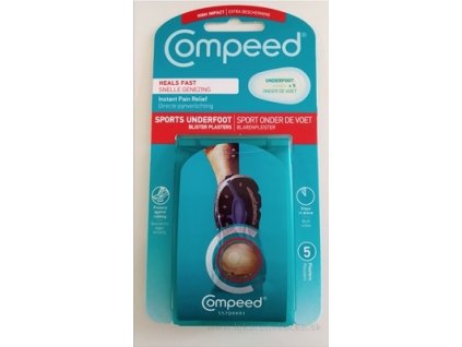 Compeed NÁPLASŤ ŠPORT na pľuzgiere na chodidlách 5 ks