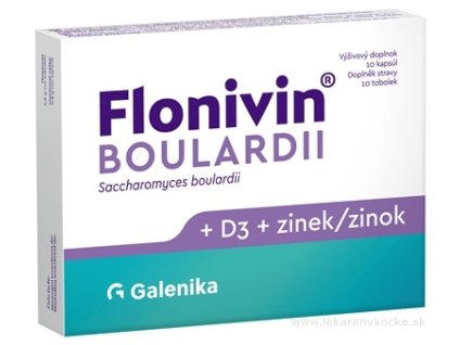 Galenika Flonivin BOULARDII (Saccharomyces boulardii + Vitamín D3 + Zinok) 10ks