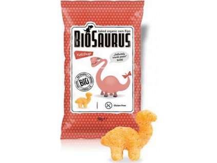 Biosaurus BIO chrumky s kečupem 50g