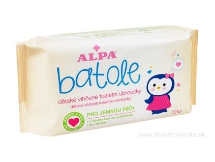 BATOLE detské vlhčené vreckovky 72 ks
