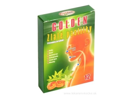 Golden Zlaté pastilky 12 ks