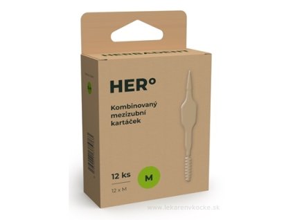 HERBADENT HERo Medzizubná kefka M kombinovaná 12 ks