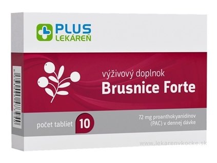 PLUS LEKÁREŇ Brusnice Forte 10 ks