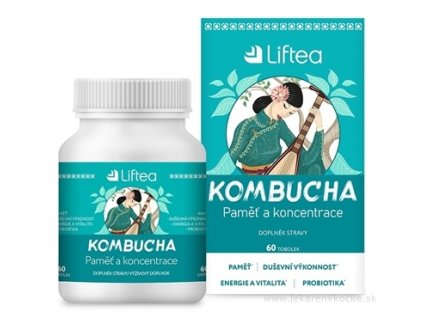 Liftea Kombucha Pamáť & Koncentrácia cps 60 ks – mozog, sústredenie