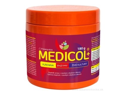 MEDICOL Plus - Vláknina, Enzýmy, Živé kultúry 180 g