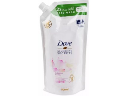 Dove Glowing Ritual tekuté mydlo náhradná náplň 500 ml