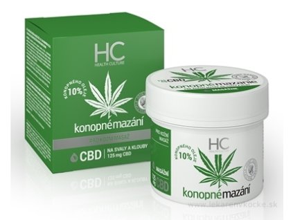 Health Culture Konopné mazanie 10% s CBD 125 ml