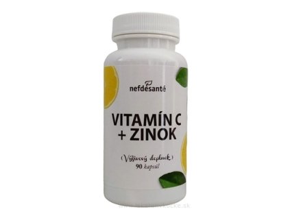 nefdesanté VITAMÍN C + ZINOK 90 ks