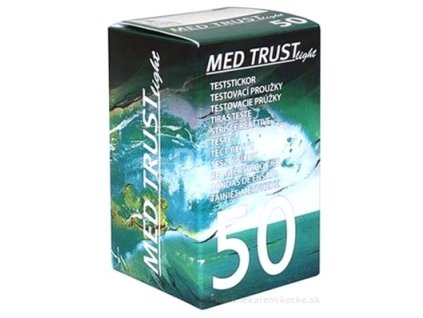 MED TRUST Light testovacie prúžky 50 ks