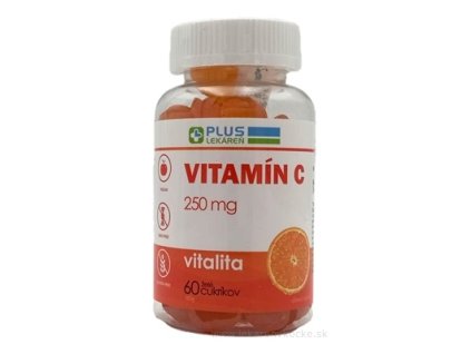 PLUS LEKÁREŇ Vitamín C 250 mg 60 ks želé cukríky