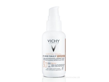 Vichy Capital Soleil UV-AGE Daily SPF 50+ fluid proti fotostarnutiu tónovaný 40 ml