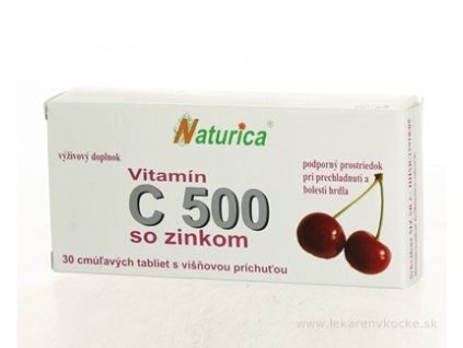 Naturica VITAMÍN C 500 mg so zinkom 30 ks