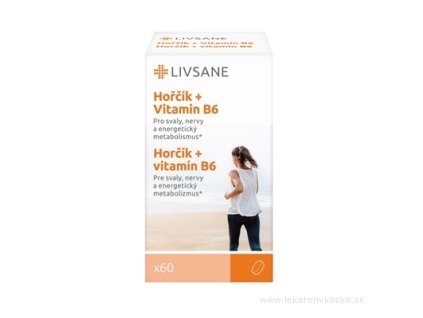 LIVSANE Magnézium + Vitamín B6 60 ks