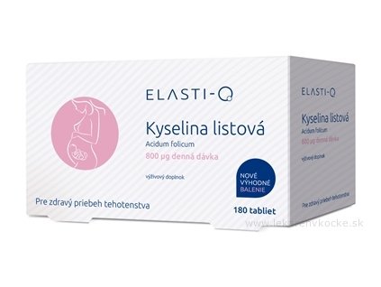 Elasti-Q KYSELINA LISTOVÁ 800 μg 180 ks
