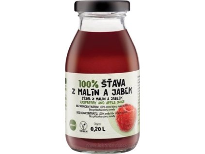 zdravo 100% ŠŤAVA Z MALÍN A JABĹK 200 ml
