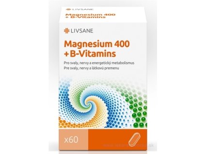 LIVSANE Magnézium 400 + B vitamíny 60 ks