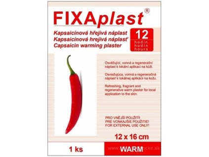 FIXAplast Kapsaicínová hrejivá náplasť WARM 1 ks