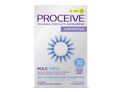 PROCEIVE CONCEPTION MAX MEN prášok vo vrecúškach, pomarančová príchuť 30 ks
