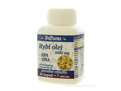 MedPharma RYBI OLEJ 1000 mg - EPA, DHA cps 30+7 zadarmo (37 ks)