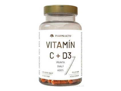Pharma Activ Vitamín C + D3 | 120 kapsúl pre imunitu a vitalitu