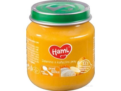 Hami príkrm Zelenina s kuracími prsiami 125 g