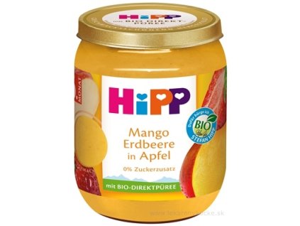 HiPP Príkrm BIO Jablko, mango a jahody 160 g