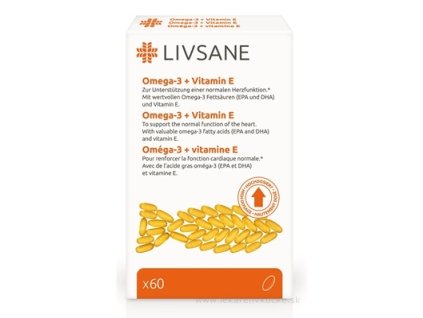 LIVSANE Omega-3 plus vitamín E 60 ks