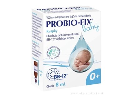 PROBIO-FIX Baby kvapky 8 ml – probiotikum s Bifidobacterium BB-12 pre trávenie dojčiat