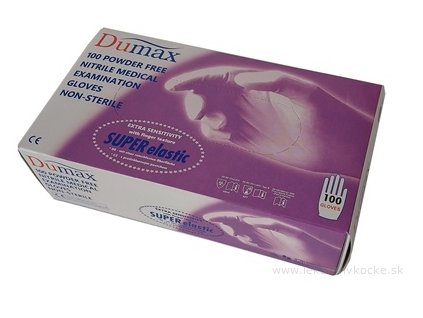 DUMAX RUKAVICE nitrilové vyšetrovacie 100 ks