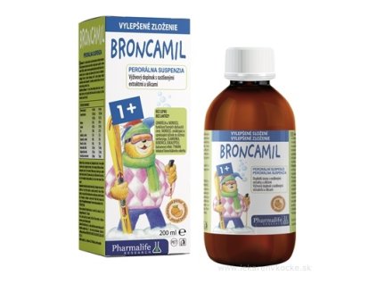 Pharmalife Broncamil 1+ 200 ml sirup s pomarančovou príchuťou