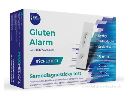 MaxiMedical rýchlotest celiakia domáci test gluten výsledok do 10 minút