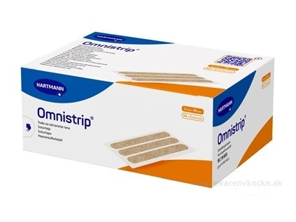 OMNISTRIP hypoalergénne prúžky na stiahnutie rany (3x76mm) 5 ks